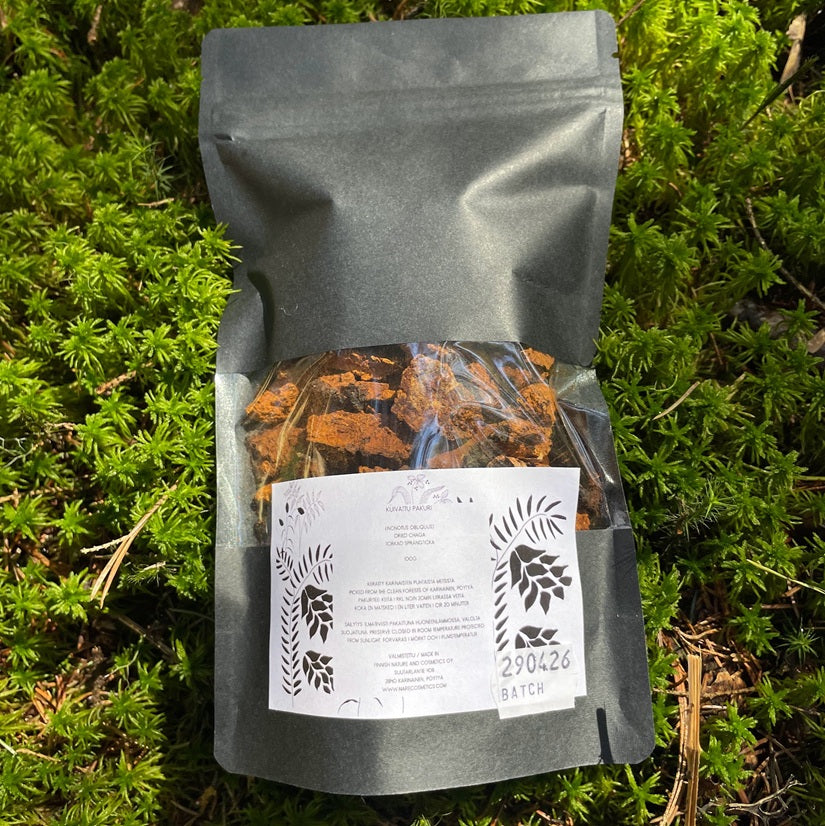 Kuivattu pakuri vastustuskyvylle teen valmistukseen.