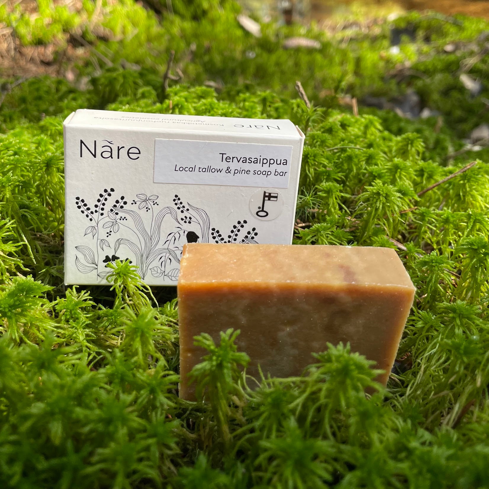 Tervasaippua talista ja tervasta.